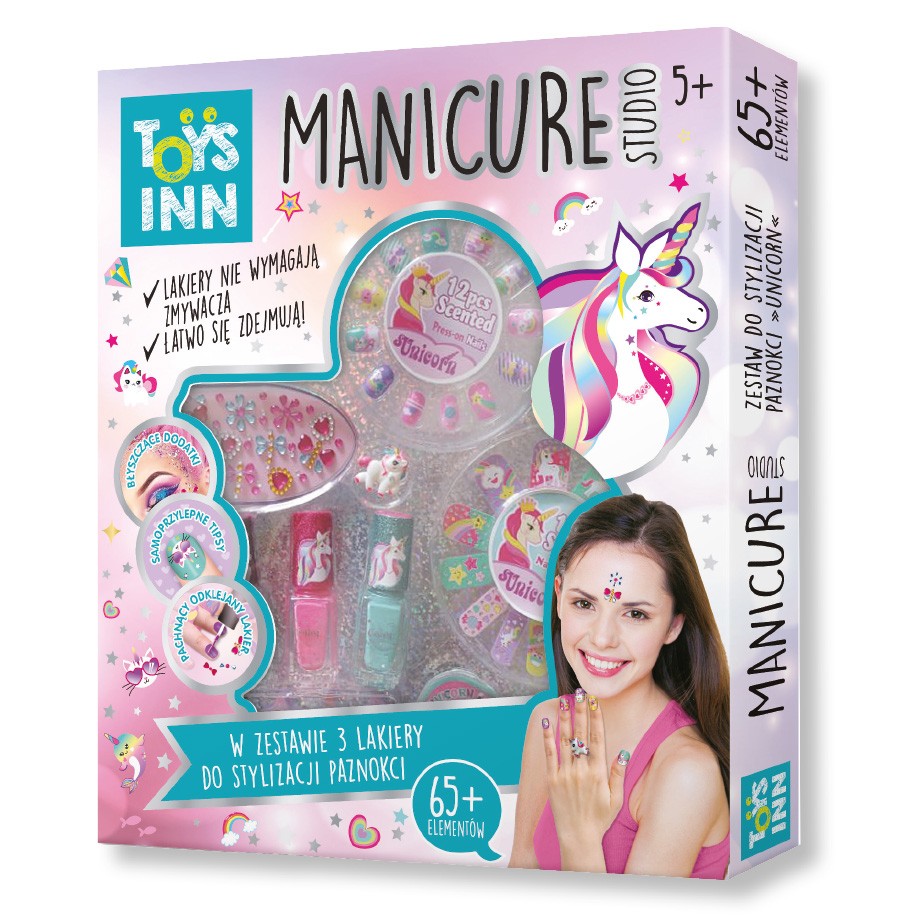 Zestaw Manicure Studio 3 lakiery Jednorożec