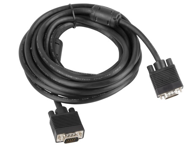 Kabel VGA Ferryt 10M M/M Ekran czarny 