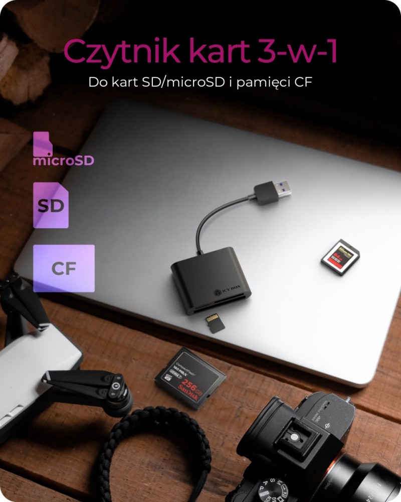 Czytnik kart IB-CR301-U3 USB 3.0 