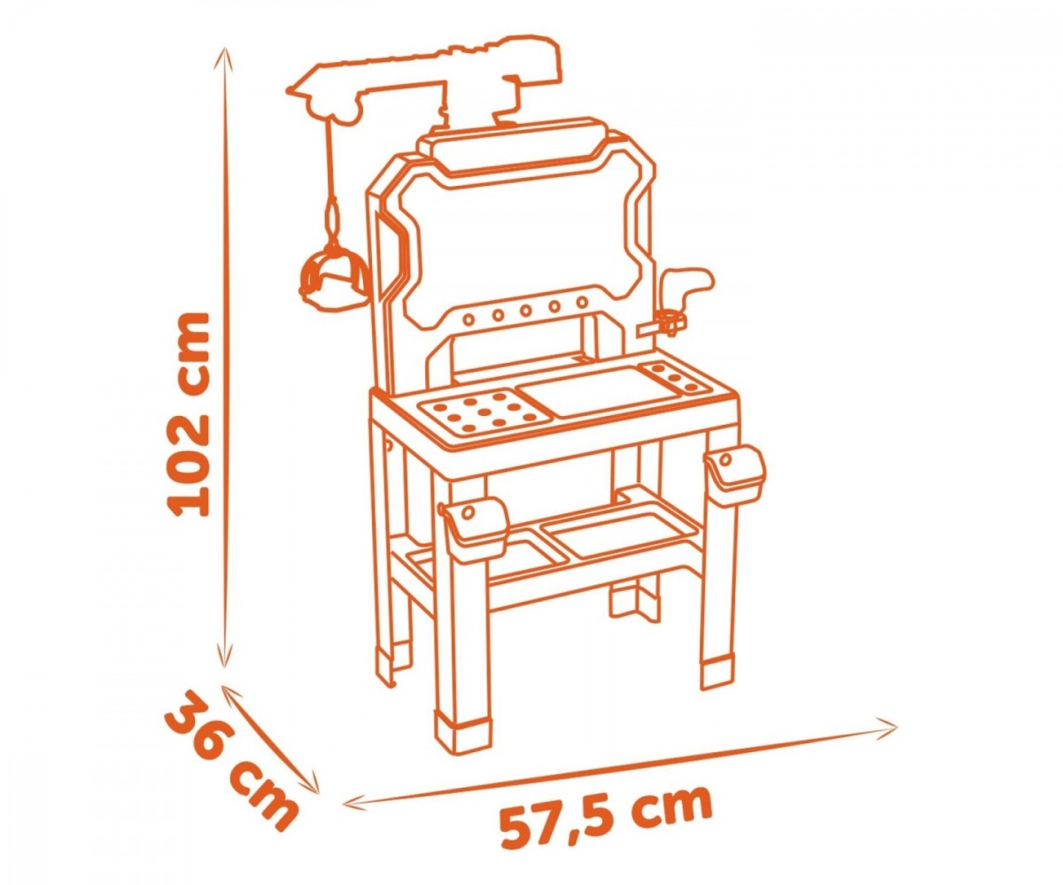 Warsztat z dźwigiem Black+Decker Bricolo Builder