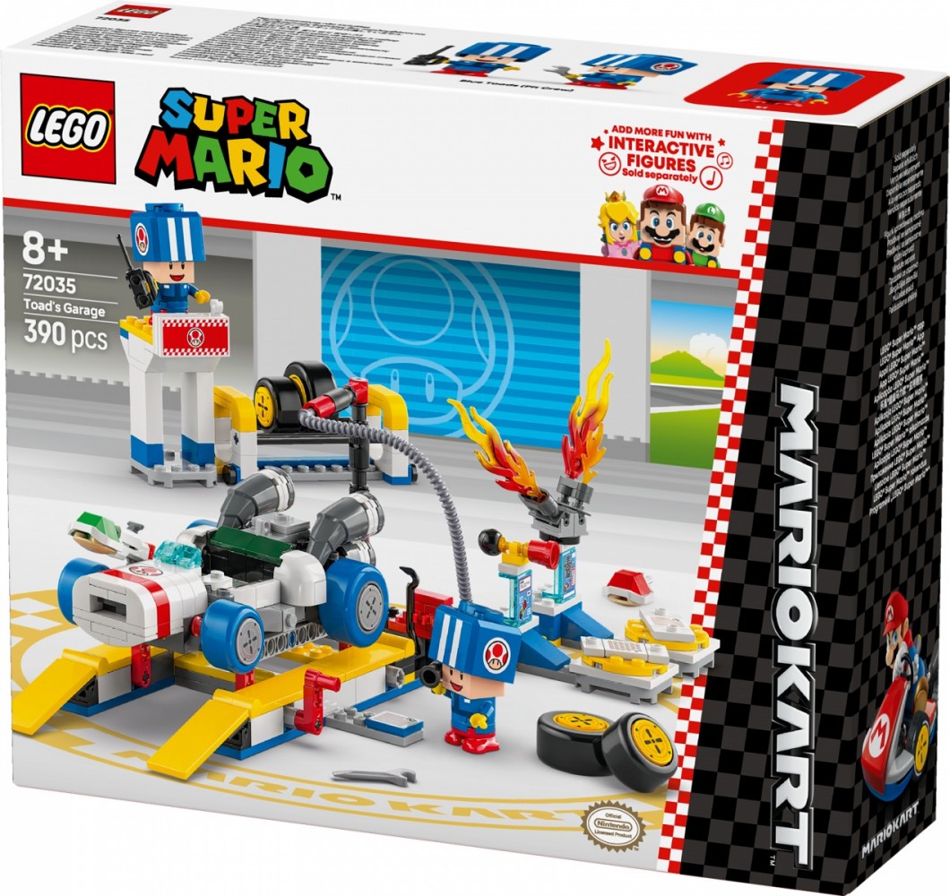 Klocki Super Mario 72035 Mario Kart - Toad i jego garaż 