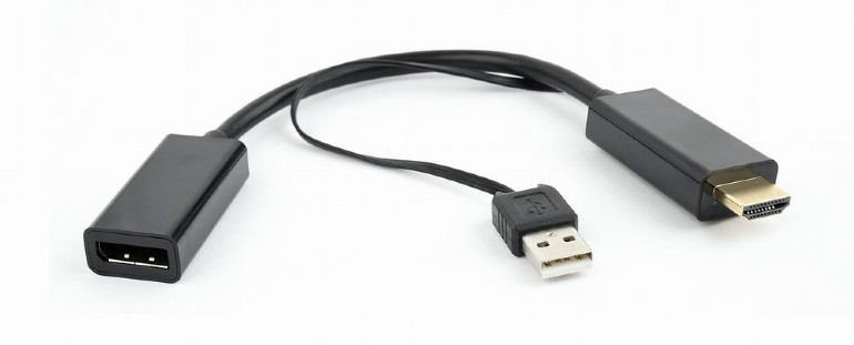 Adapter HDMI do Display Port czarny 