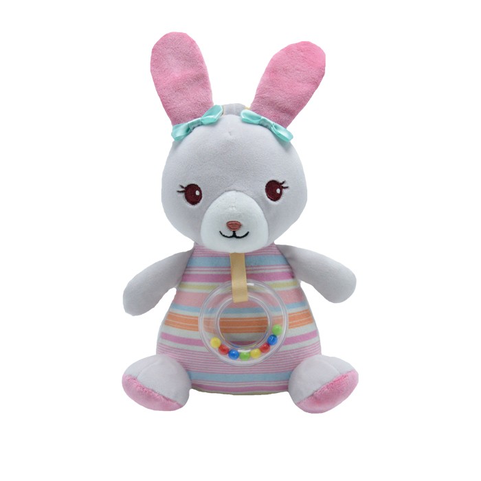 Pozytywka Króliczek różowy 20 cm 