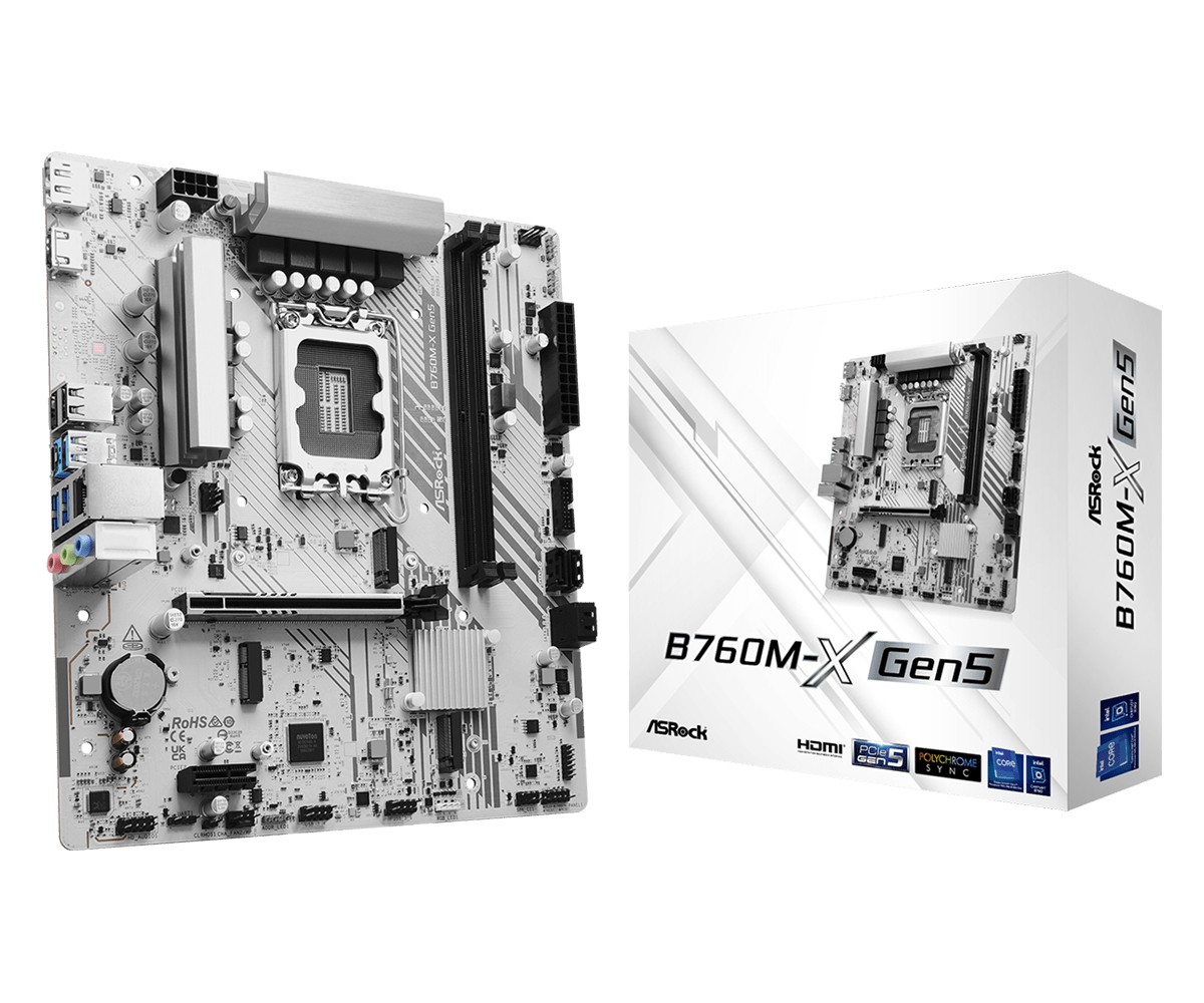 Płyta główna B760M-X GEN5 s1700 2DDR5 DP/HDMI mATX 