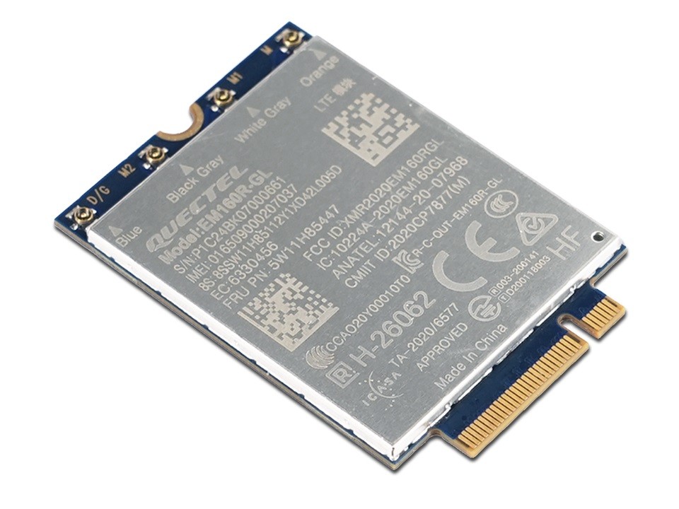 Moduł ThinkPad Quectel EM160R-GL 4G LTE-A Cat 16 M.2 WWAN Module for X1 Carbon Gen 12/P16v Gen 2 4XC1Q24436 