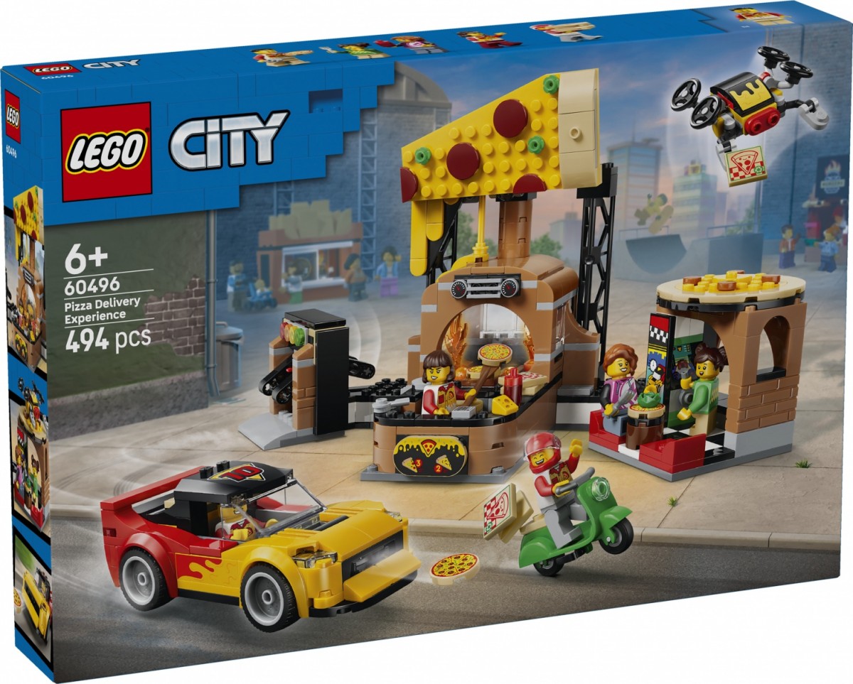 Klocki City 60496 Dostawa pizzy z pojazdami 
