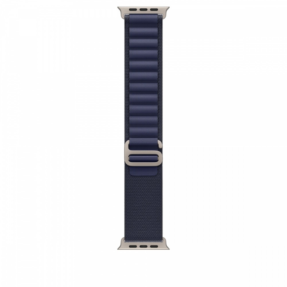Opaska Alpine w kolorze granatu do koperty 49 mm - rozmiar S - elementy z tytanu w kolorze naturalnym