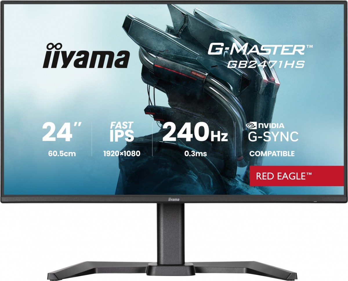 Monitor 23,8 cala GB2471HS-B1 Fast IPS,FHD,240Hz,2xHDMI,DP, 350cd, HAS(150) PIVOT, Adaptive G-SYNC - 1920 x 1080 @48-240Hz  DisplayPort Only 