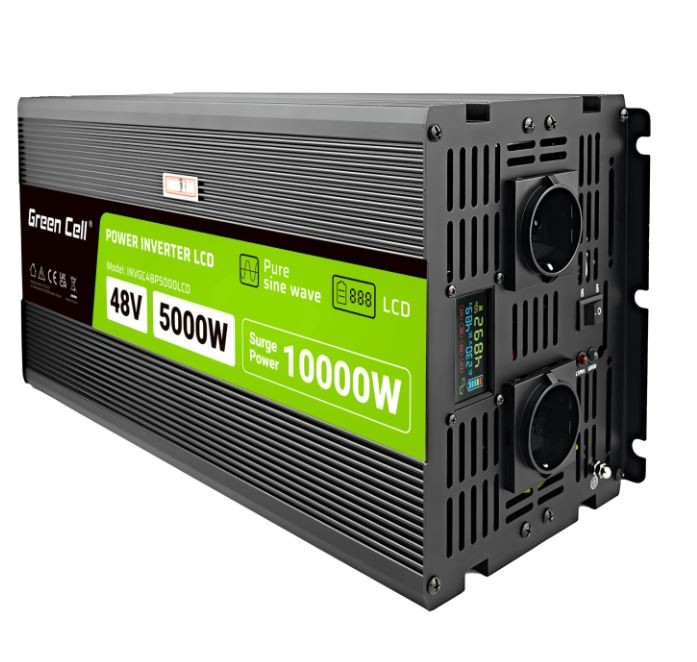 Przetwornica LCD 48V 5000W/10000W Czysty sinus z wywietlaczem 
