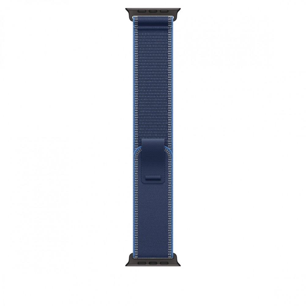 Opaska Trail w kolorze niebieskim/jaskrawoniebieskim do koperty 49 mm - rozmiar S/M - elementy z tytanu w kolorze czarnym