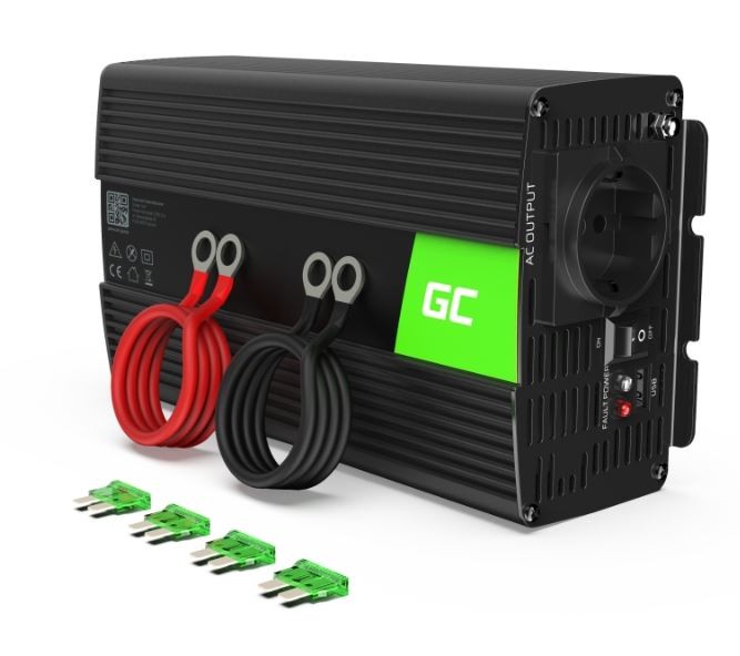 Przetwornica 12V/230V 1000W/2000W Czysty sinus 