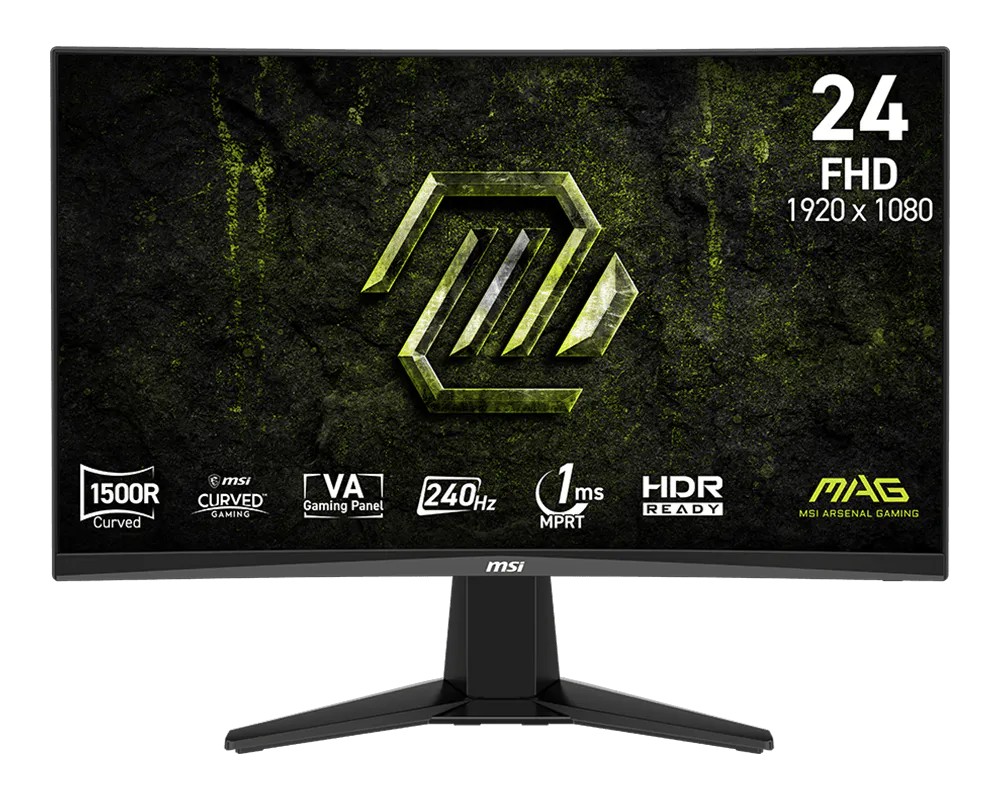 Monitor 23.6 cala MAG 245C X24 LED/FHD/Curved/240Hz/czarny