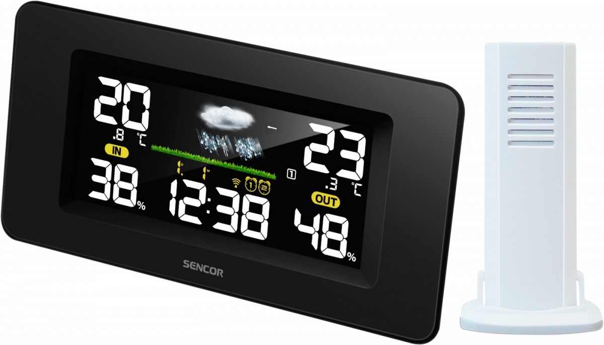 Stacja pogody SWS 5270 kolorowy wyświetlacz LCD 