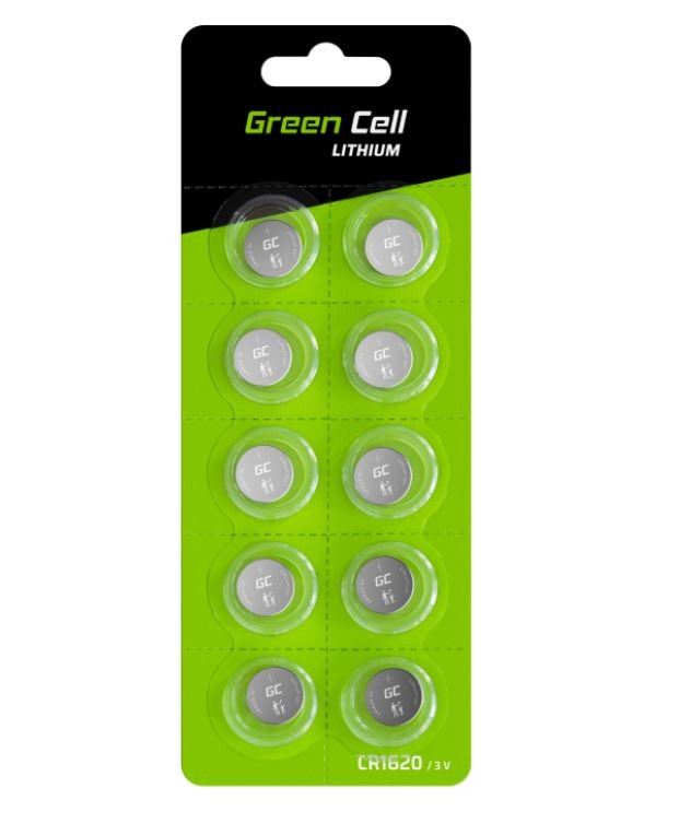 Bateria Guzikowa Litowa 10x CR1620 3V 70mAh 