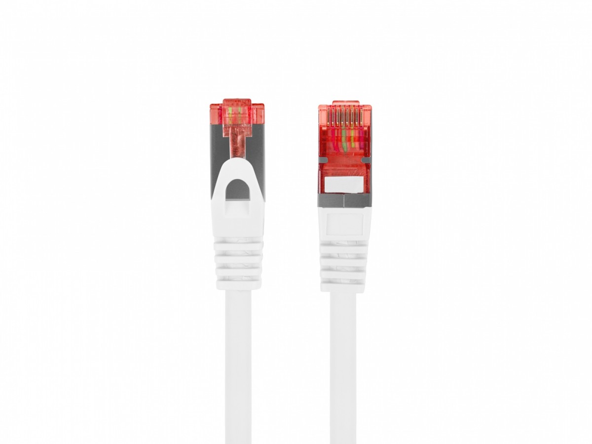 Patchcord kat.6 s/ftp lszh cu 10m biały fluke passed 