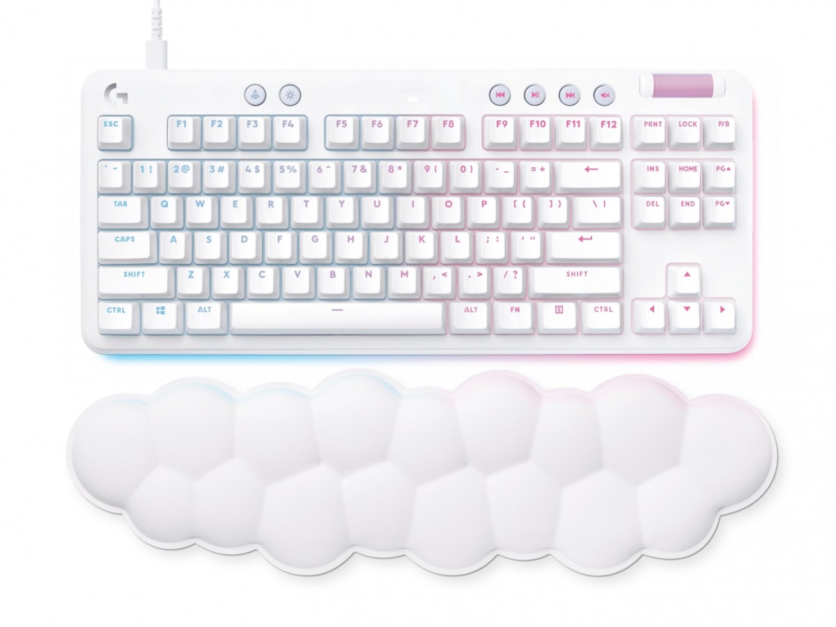 Klawiatura G713 Gaming Keyboard Linear US biała