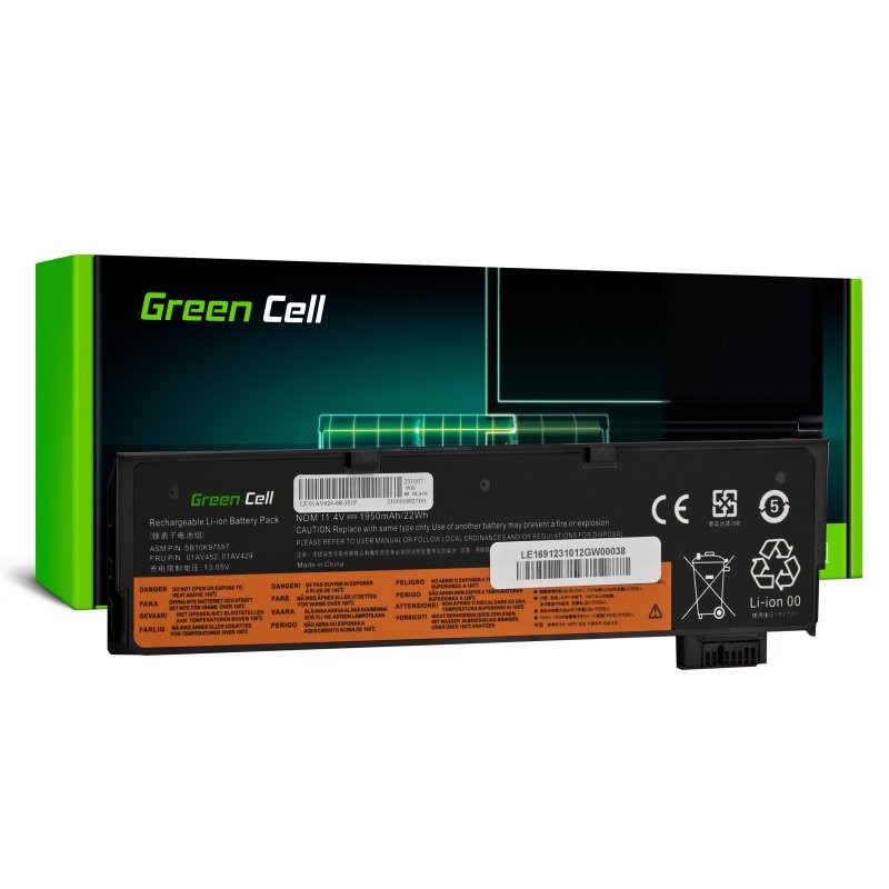Bateria 01AV422 11,4V 1950mAh do Lenovo ThinkPad T470 T25 P51S 