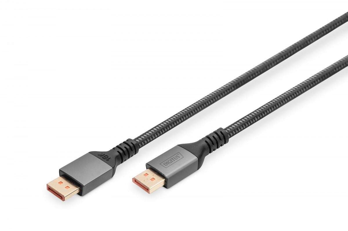 Kabel połączeniowy PREMIUM DisplayPort 2.1 16K 60Hz DP/DP M/M 1m Czarny 