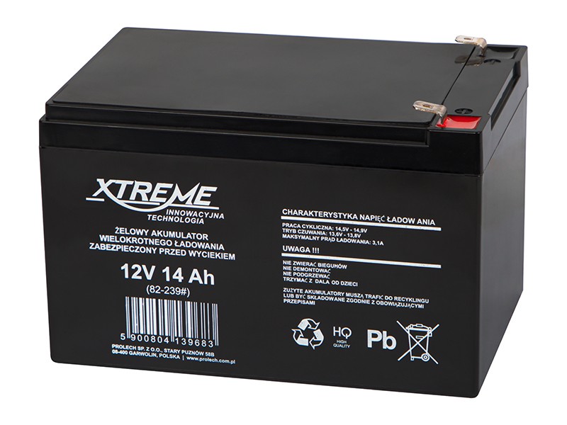 Akumulator żelowy 12V 14Ah Xtreme 
