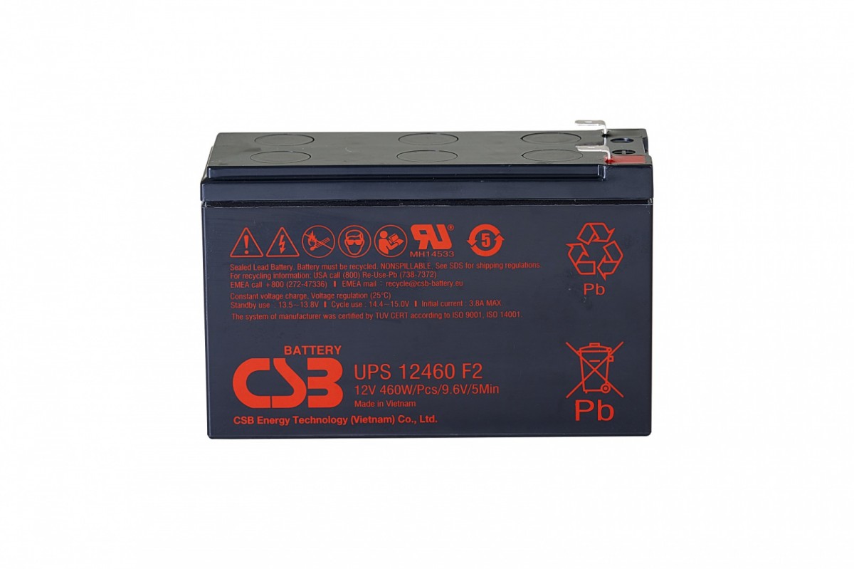 UPS12460 12V 9.6Ah UPS12460F2