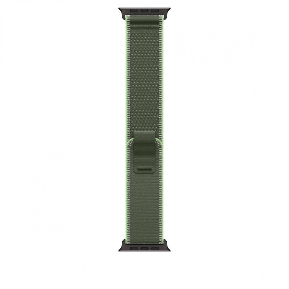 Opaska Trail w kolorze zielonym/neonowej zieleni do koperty 49 mm - rozmiar S/M - elementy z tytanu w kolorze czarnym