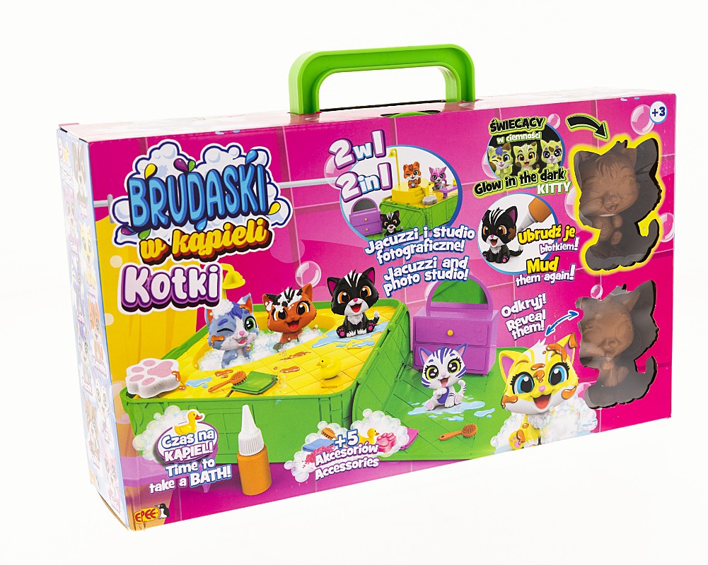 Figurki Brudaski w kąpieli Kotki Zestaw Jacuzzi 