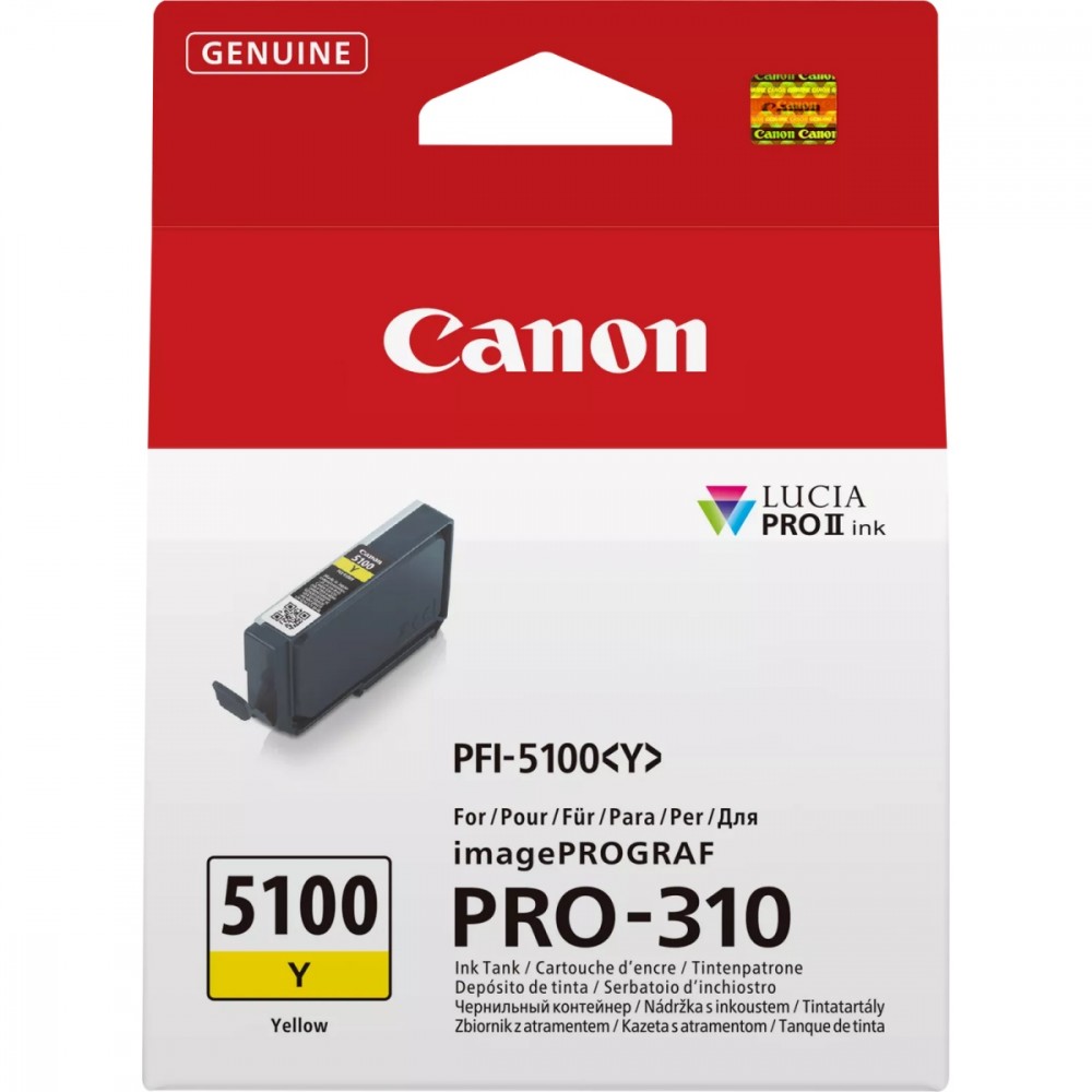 Tusz PFI-5100 EUR 6955C001 żółty 