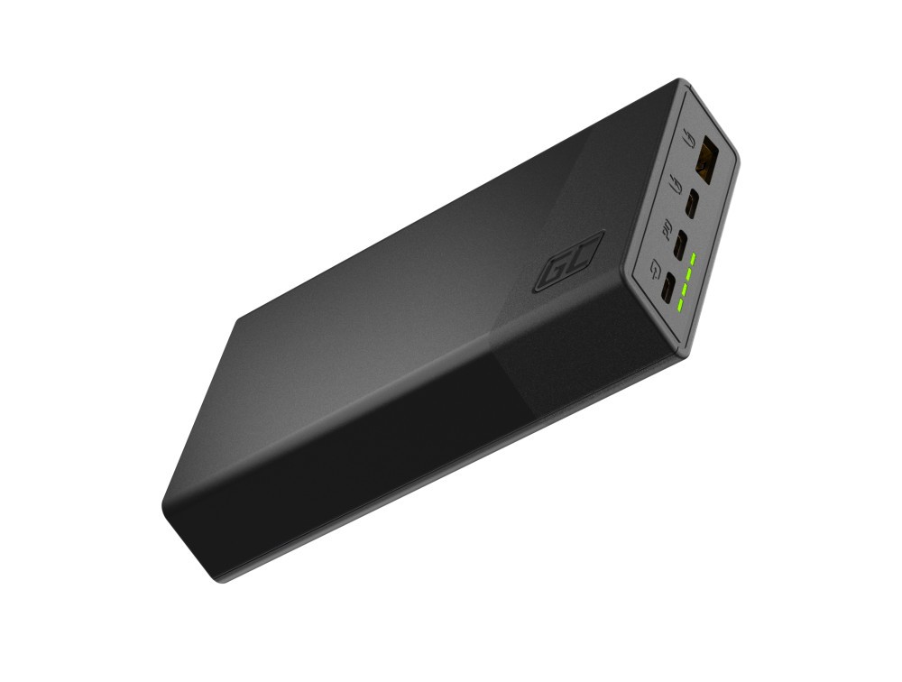 Powerbank PowerPlay 20S Czarny 20000mAh 22,5W 3x USB-C 1x USB-A 