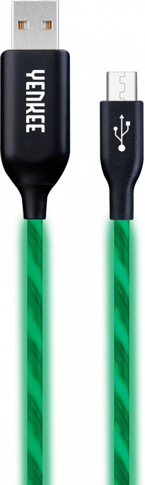 Kabel YCU 231 zielony LED Micro USB LED 2.0