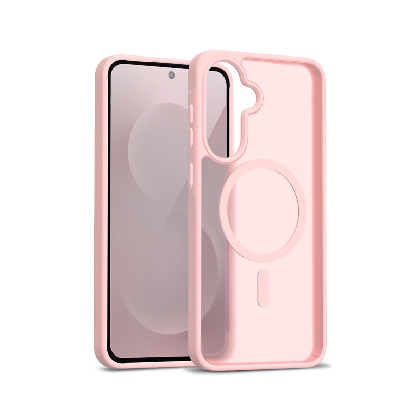 Etui Hybrid Matte Magnetic Etui MagSafe Samsung Galaxy A56 Różowe