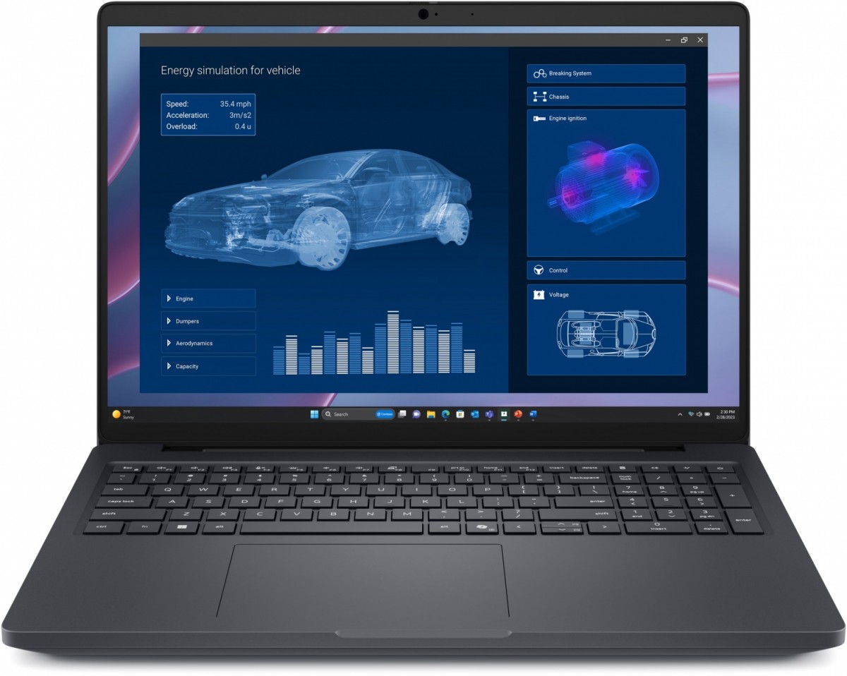 Stacja robocza Dell Pro Max 16 MC16255 Win11Pro AMD Ryzen 340|16GB|256GB|FgrPr&SmtCd|FHD Cam&Mic|WLAN+BT|16.0 FHD+|4 Cell|100W/3YPS