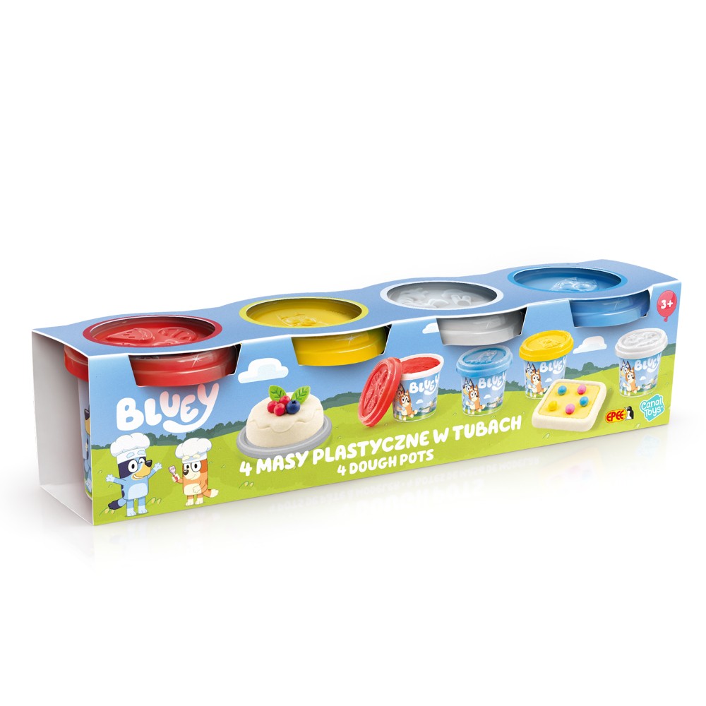 Masa plastyczna Bluey 4 tuby