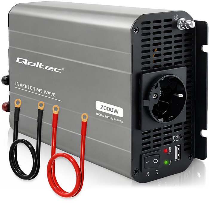 Przetwornica napięcia MS Wave | 12V na 230V | 1000/2000W 