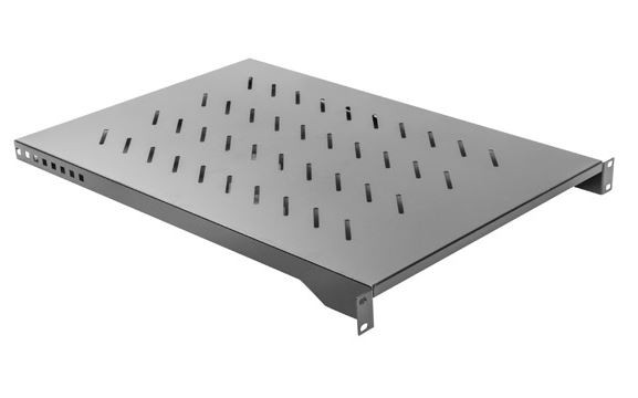 Półka do szaf 19 cali 1000mm 1U 483x750mm czarna 