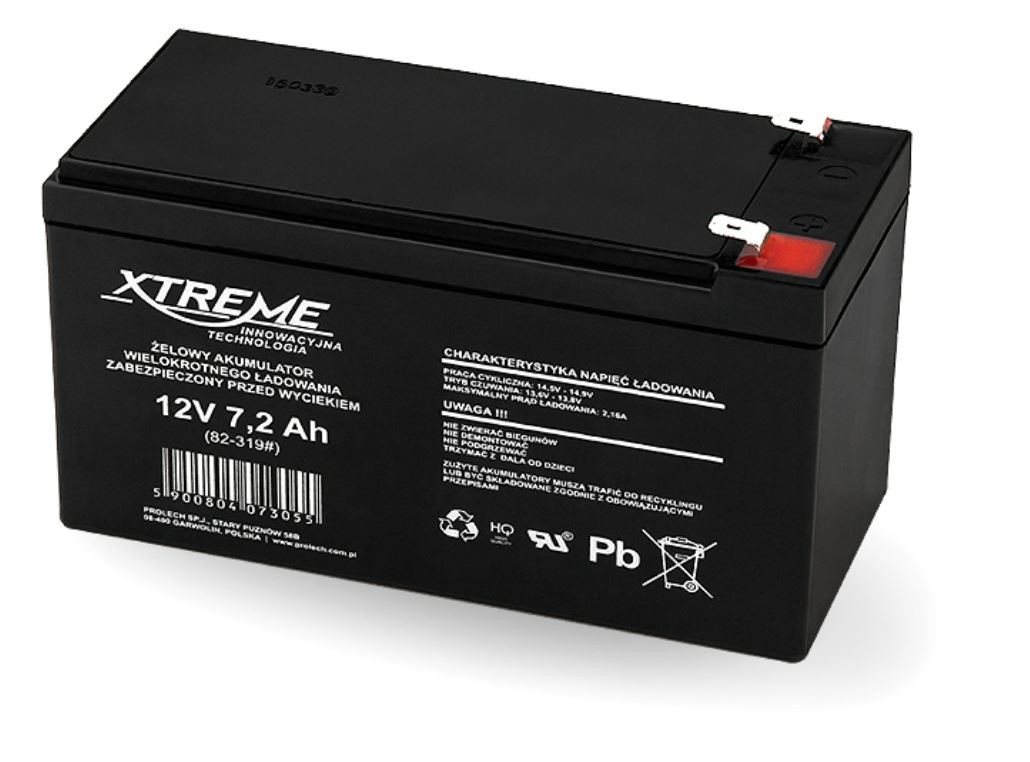 Akumulator żelowy 12V 7.2Ah XTREME