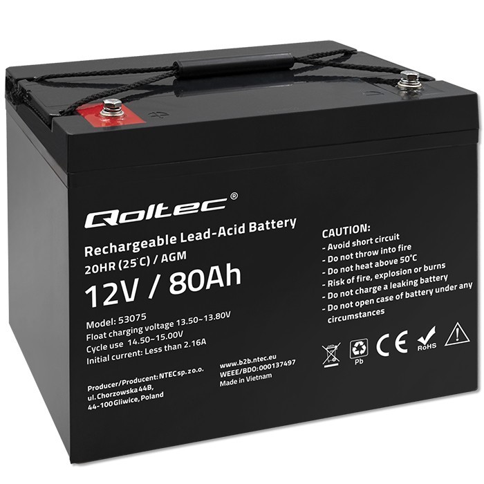 Akumulator AGM | 12V | 80Ah 