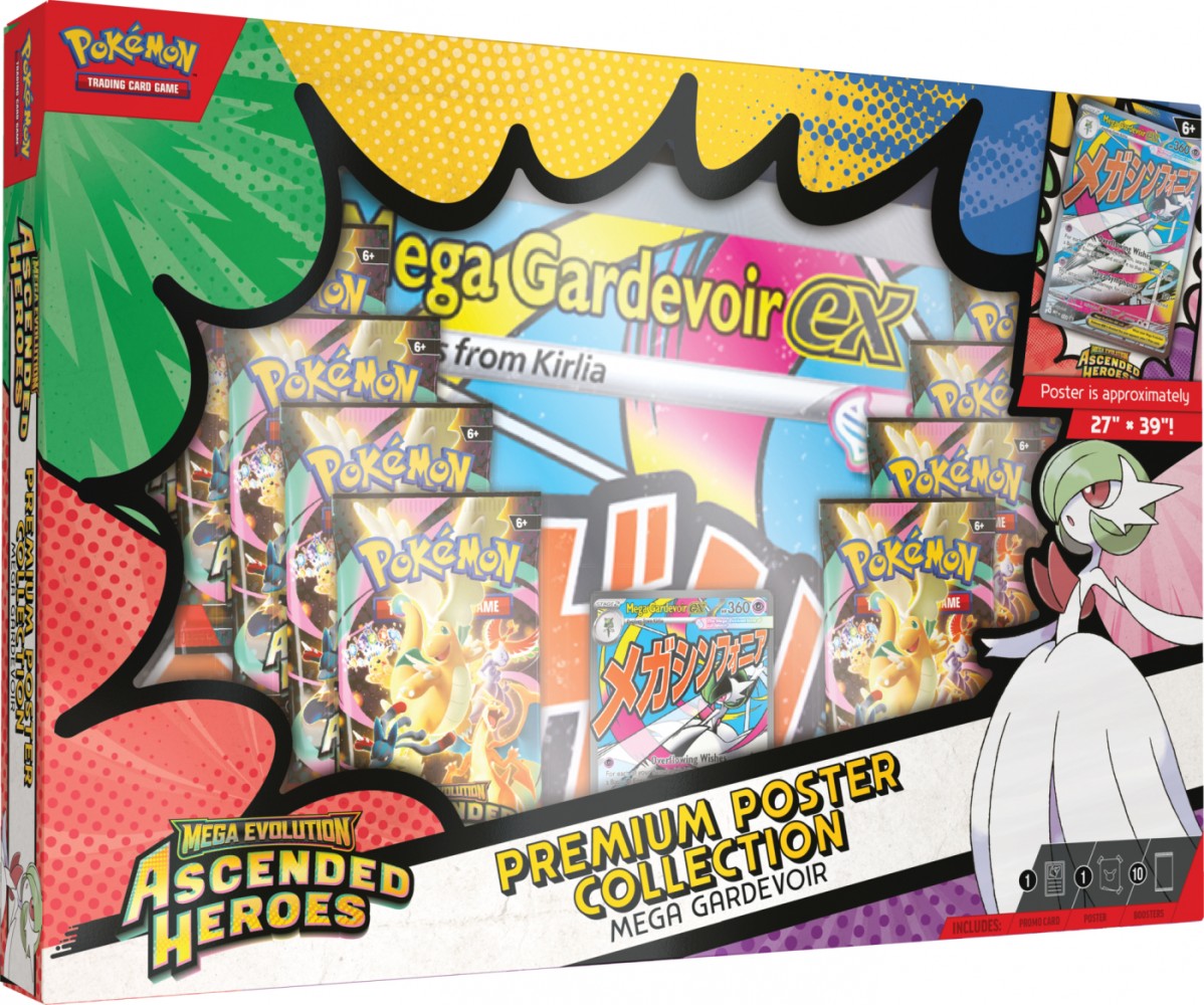 Karty Mega Evolution - Ascended Heroes - Premium Poster Collection - Mega Gardevoir