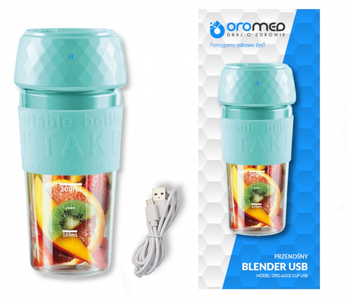 Blender ręczny ORO-JUICER CUP Miętowy 