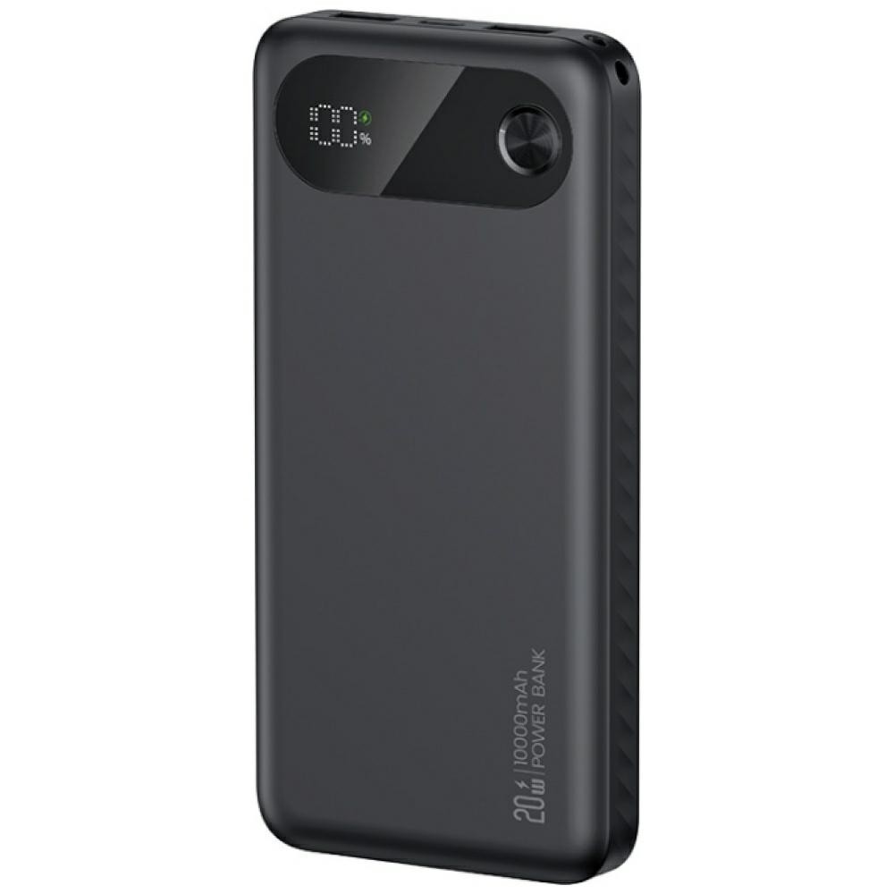 Powerbank PB80 10000mAh 20W PD 2xUSB-A + USB-C czarny 