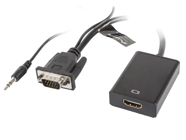 Adapter VGA(M) + Audio -> HDMI(Ż) 