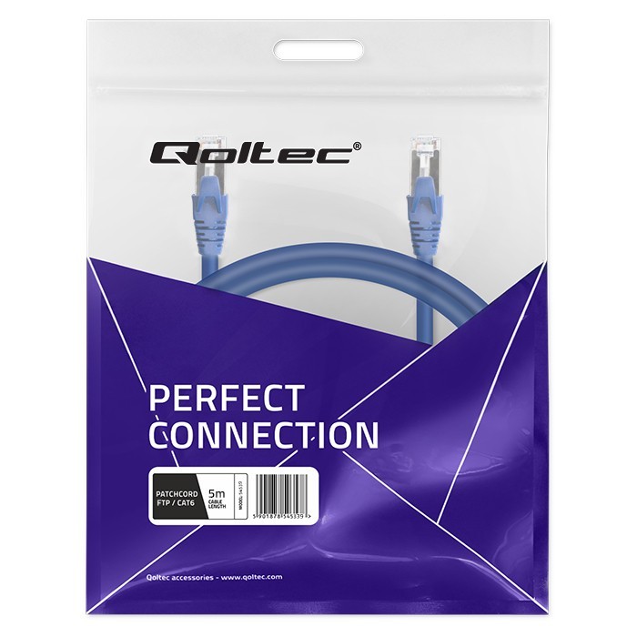 Kabel patchcord FTP | CAT6 | 2 x RJ-45 | 5m 