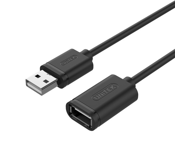 Kabel przedłużacz USB 2.0 AM-AF, 1m, Y-C428GBK 