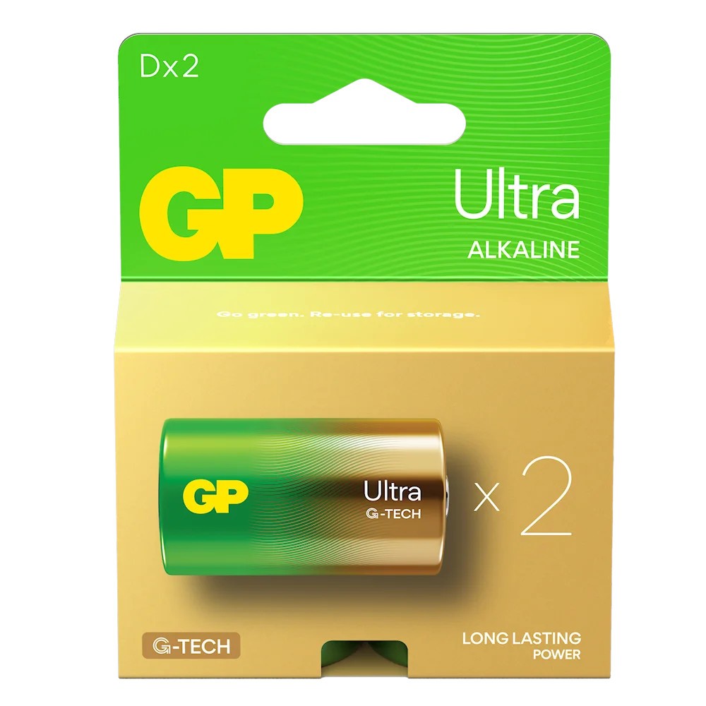 Baterie alkaliczne LR20/D ULTRA 2 sztuki (G-TECH) 