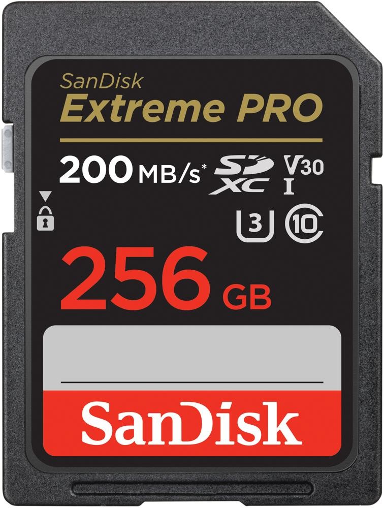 Karta pamięci Extreme Pro SDXC 256GB 200/140 MB/s V30 UHS-I 