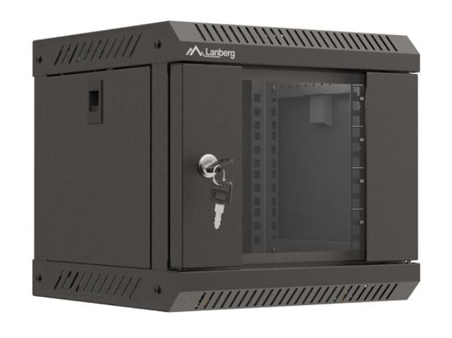 Szafa instalacyjna rack wisząca 10 cali 4U 300x300 czarna 