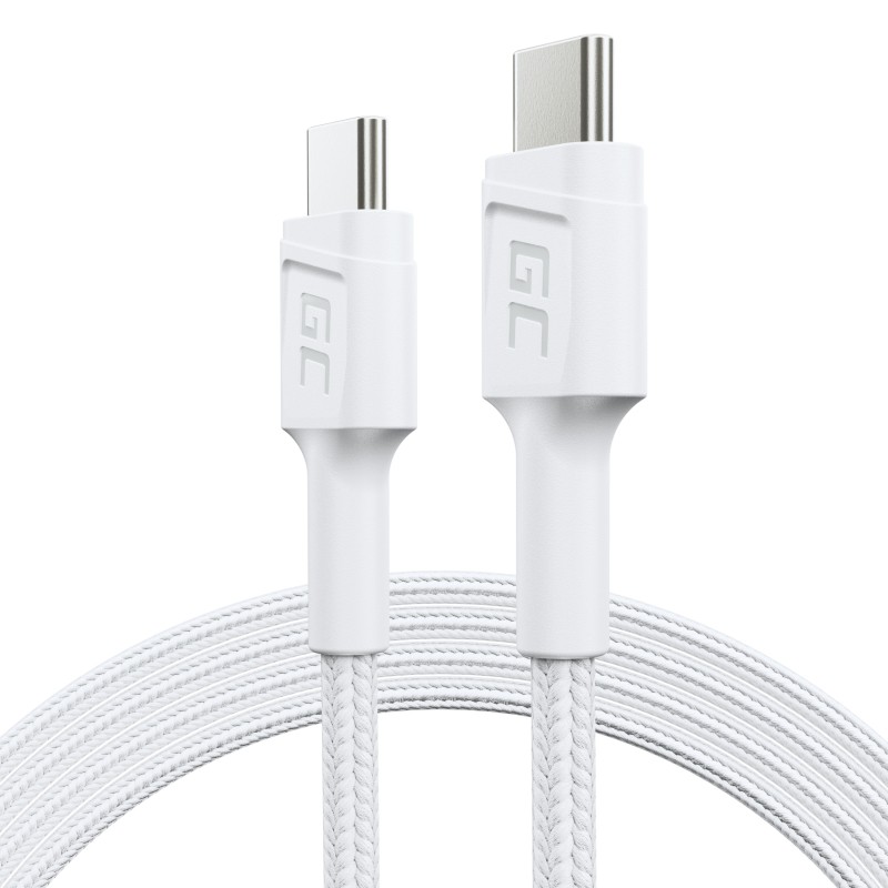 Kabel GC PowerStream USB-C do USB-C 1.2m, PD 60W, QC 3.0, biały 