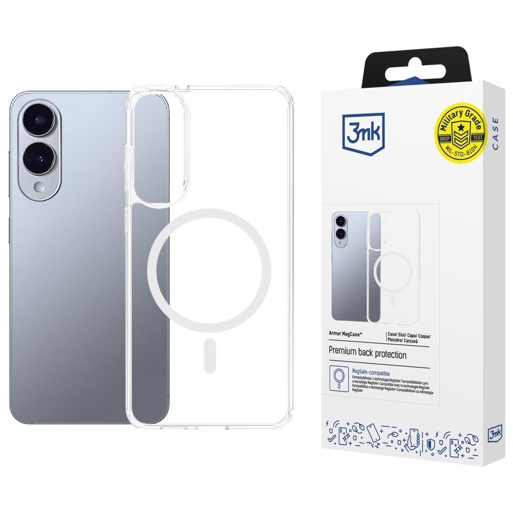 Etui Armor MagCase do Samsung S25 Ultra MagSafe przezroczysty 