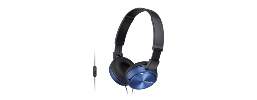 Słuchawki handsfree, mikrofon MDR-ZX310AP niebieskie