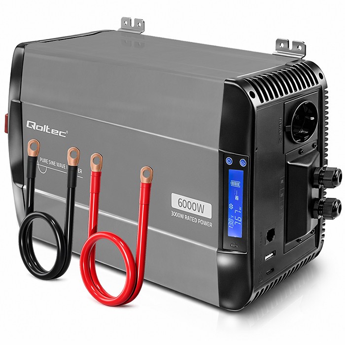 Przetwornica napięcia Pure Sine Wave | 12V na 230V | 3000/6000W 