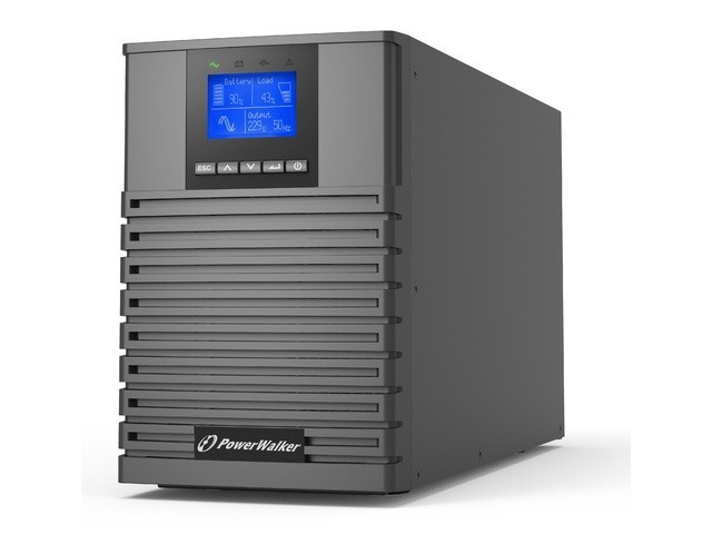 UPS POWERWALKER ON-LINE 1/1 fazy 1500VA ICT IOT PF1 USB/RS-232, 4X IEC C13, C14 EPO, wolnostojący